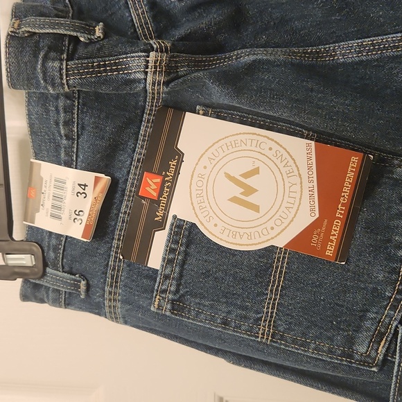 MEMBERS MARK mens carpenter jeans 36x34 - Picture 4 of 6